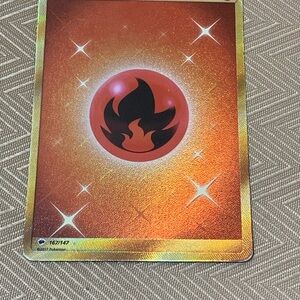 Holo Fire Energy  #167.  2017 Pokémon Trading Card